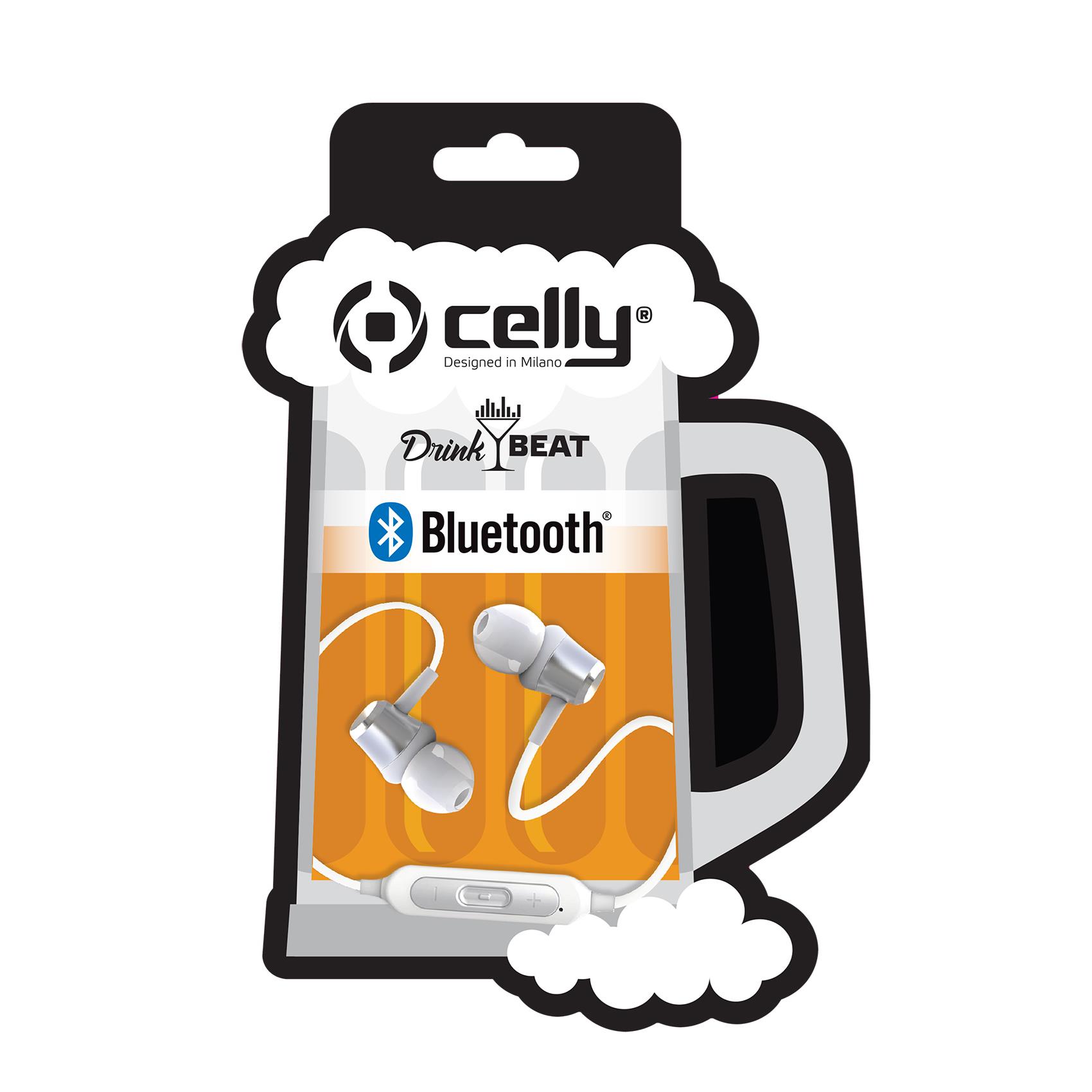 Celly BLUETOOTH STEREO DRINK BEER WHITE